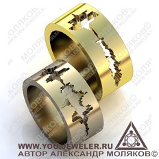 obr076 обручальное кольцо <br>  СЛОВА ЛЮБВИ 2