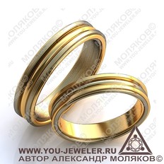 obr036 обручальное кольцо<br> IDEALA