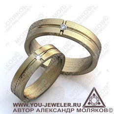 obr007 обручальное кольцо<br> UGOLINA