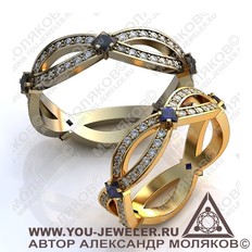obr112 обручальное кольцо<br>БЕСКОНЕЧНОСТЬ 2