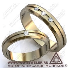 obr003 обручальное кольцо<br> ZARINA