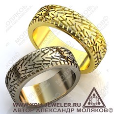 obr164 обручальное кольцо <br>  БАЙК 2