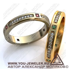 obr080 обручальное кольцо<br>VERANO