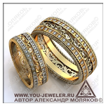 Обручальное кольцо obr 826