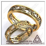 Обручальное кольцо obr 255